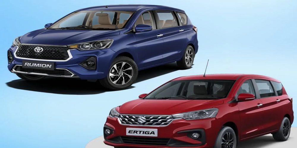 Maruti Ertiga vs Toyota Rumion – Price, Specs & Features